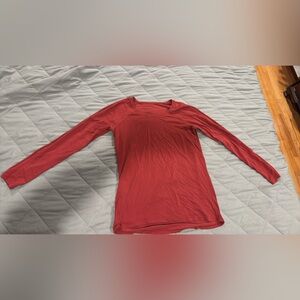 lululemon athletica Red Long Sleeve Tee